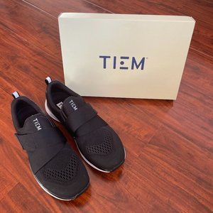 TIEM Women's Indoor Cycling Shoes Slipstream with Cleats Black Size 8.5